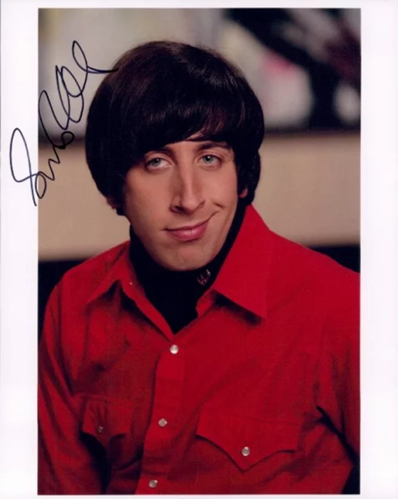 Simon Helberg autograph