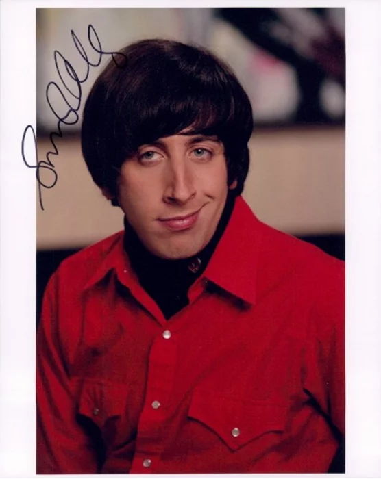 Simon Helberg autograph