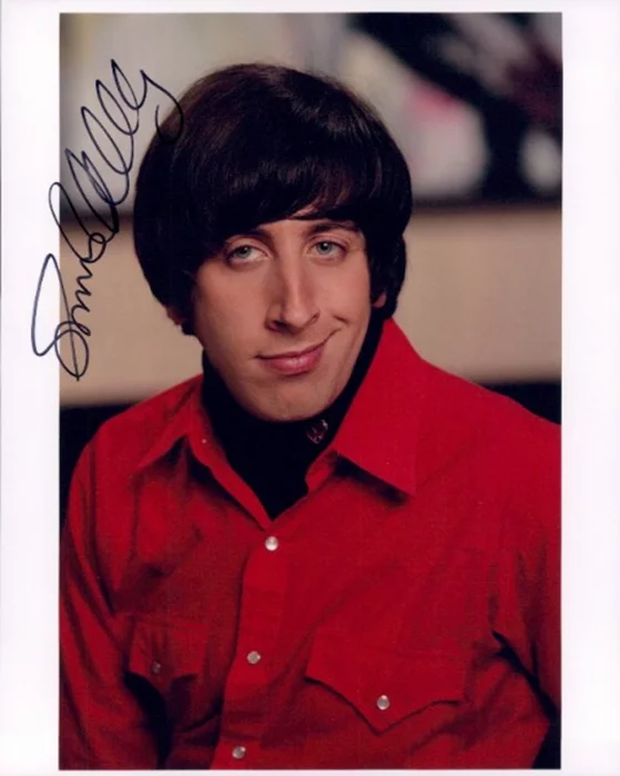 Simon Helberg autograph