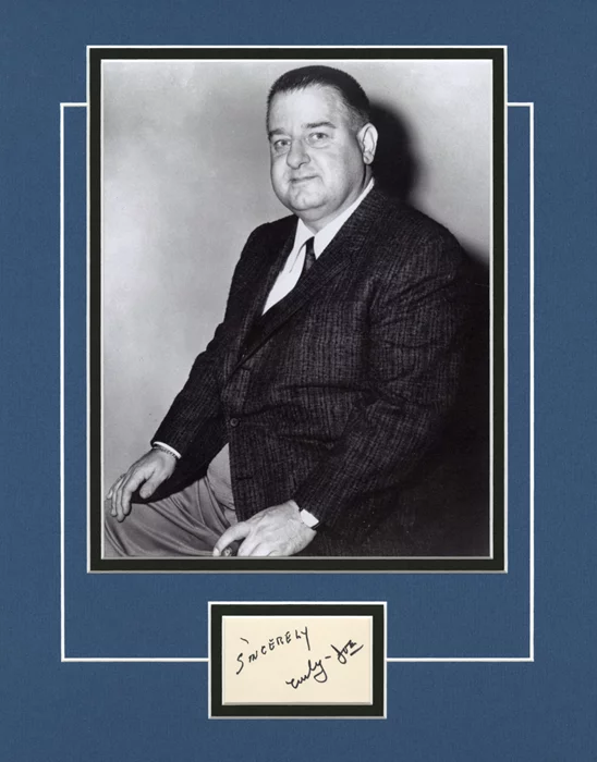 Curly Joe DeRita autograph