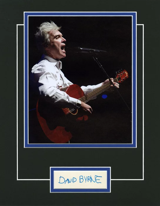 David Byrne autograph