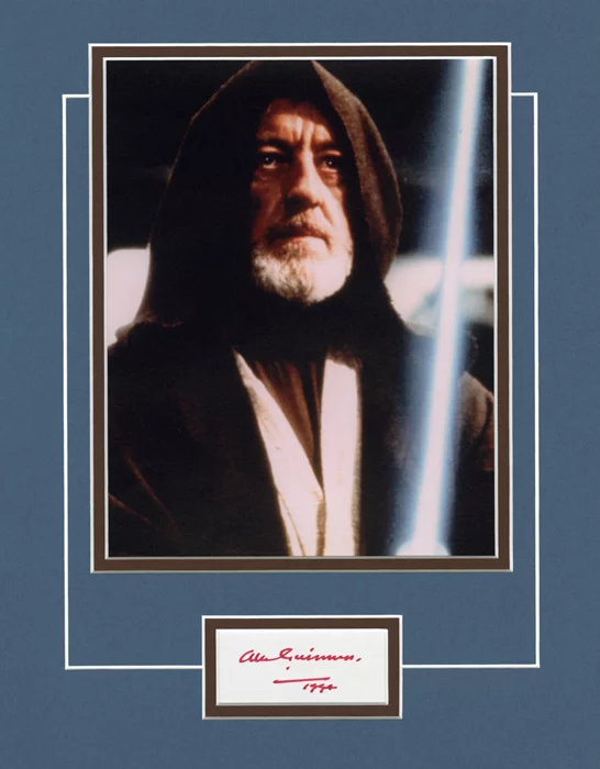 Alec Guinness autograph