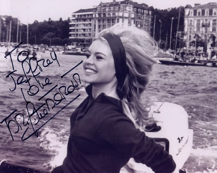 Brigitte Bardot autograph