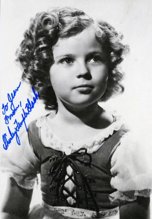 Shirley Temple autograph