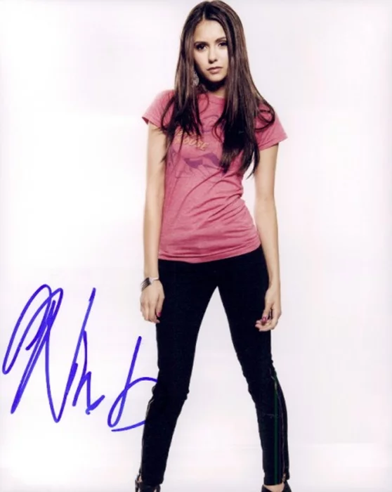 Nina Dobrev autograph