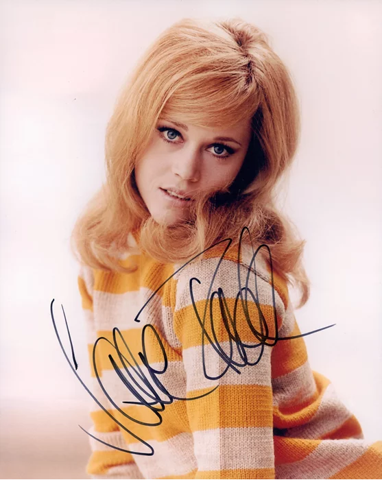 Jane Fonda autograph