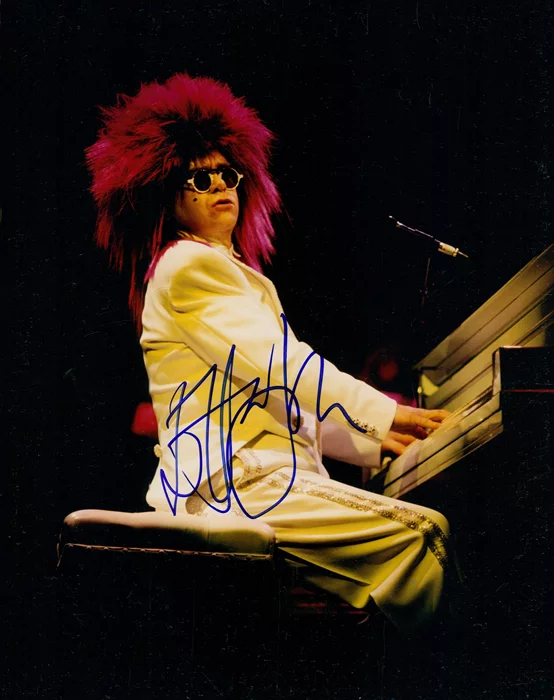 Elton John autograph