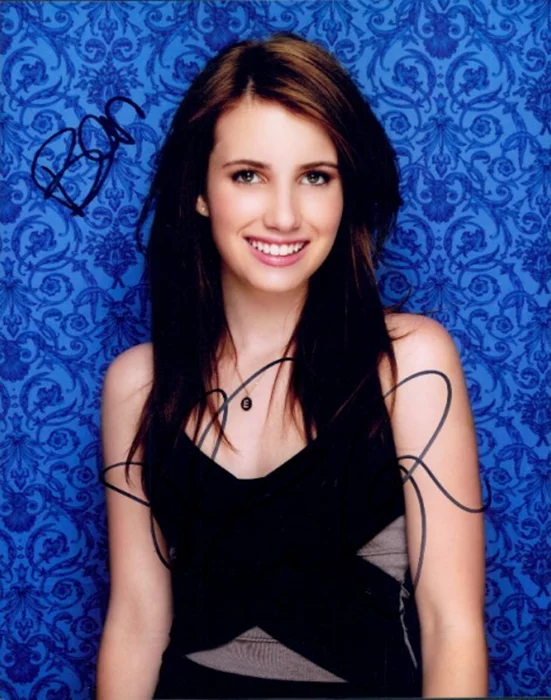 Emma Roberts autograph
