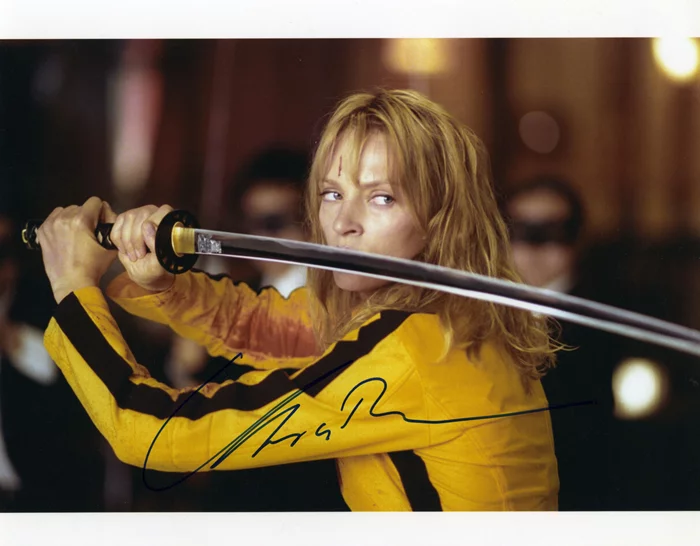 Uma Thurman autograph