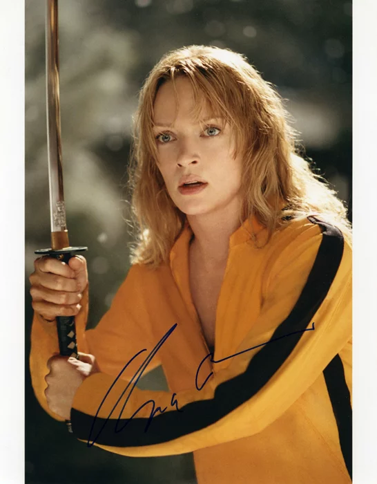 Uma Thurman autograph