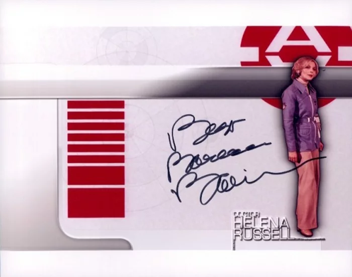 Barbara Bain autograph
