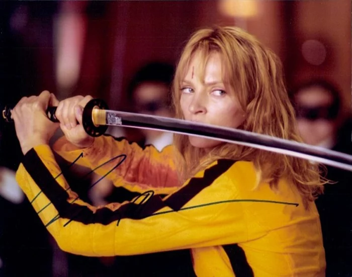 Uma Thurman autograph