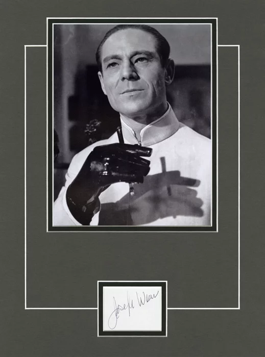 Joseph Wiseman autograph