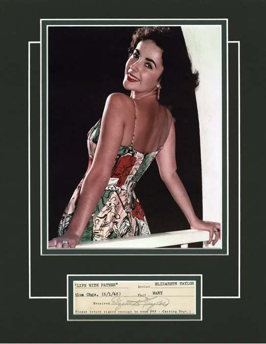 Elizabeth Taylor autograph