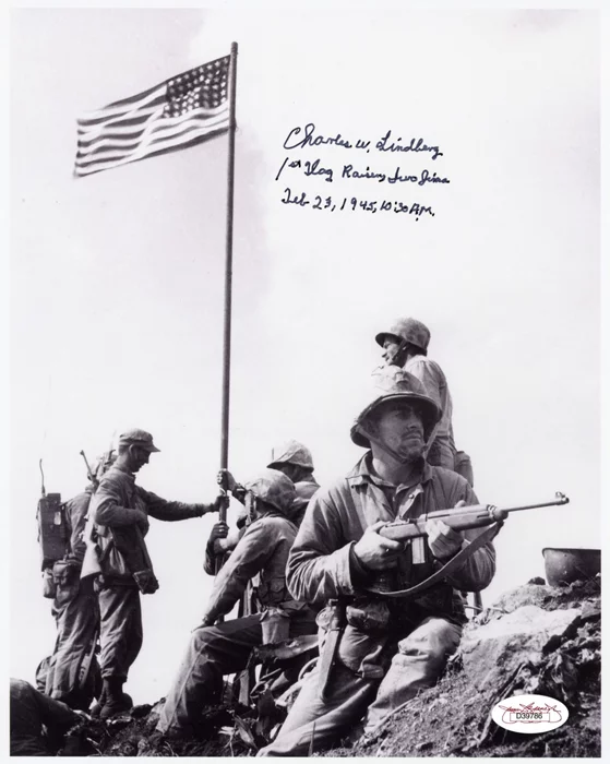Charles W. Lindberg autograph