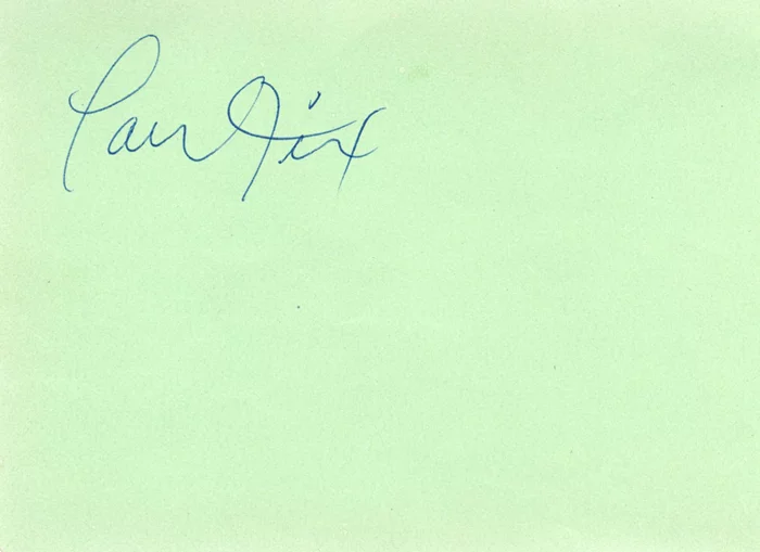 Paul Fix autograph