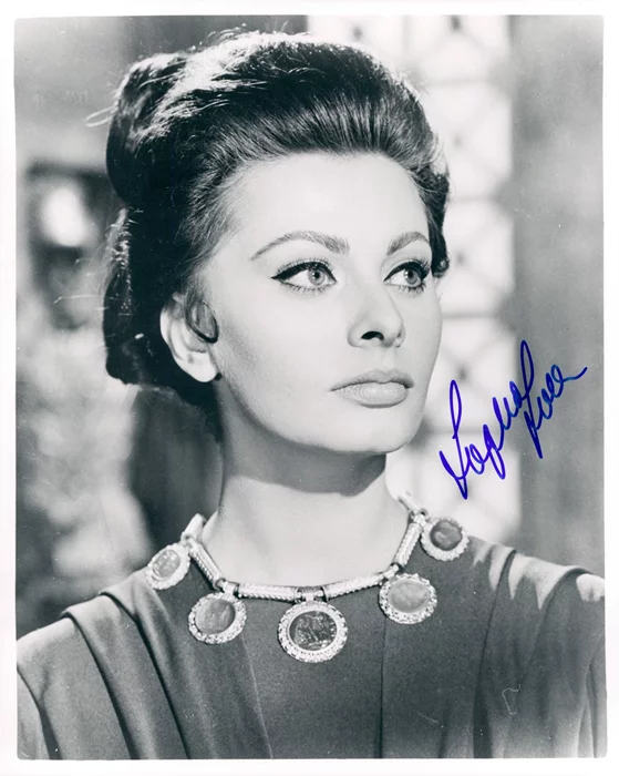 Sophia Loren autograph