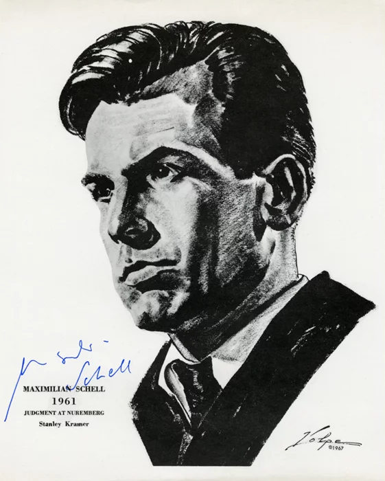 Maximilian Schell autograph