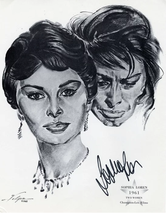 Sophia Loren autograph