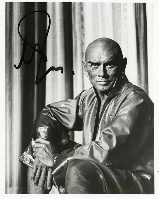 Yul Brynner autograph