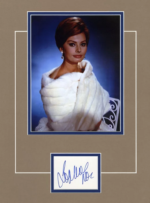 Sophia Loren autograph