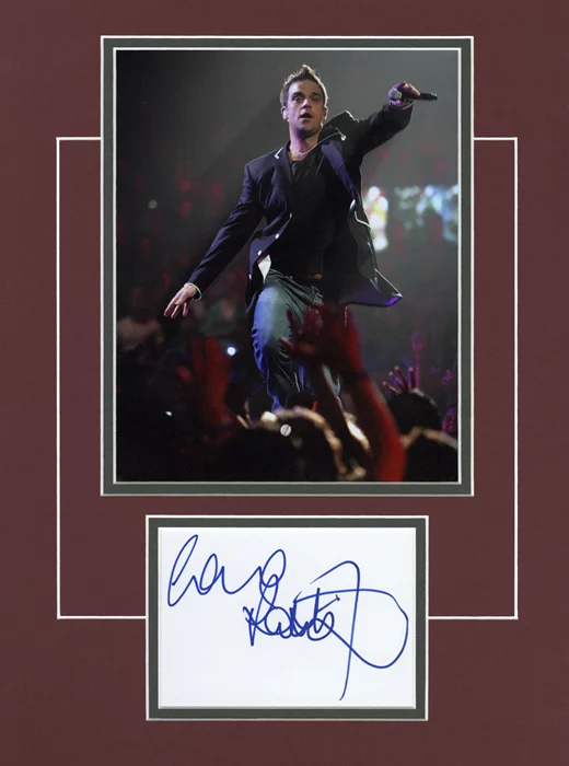 Robbie Williams autograph