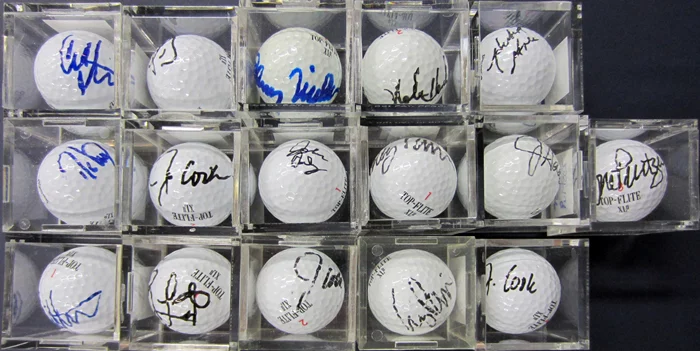 Signed Golfball Collection autograph