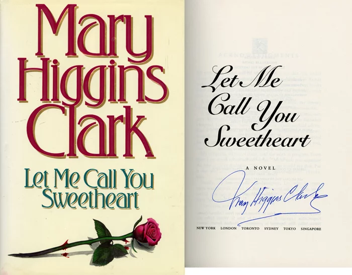 Mary Higgins Clark autograph