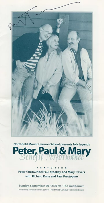 Mary Travers autograph