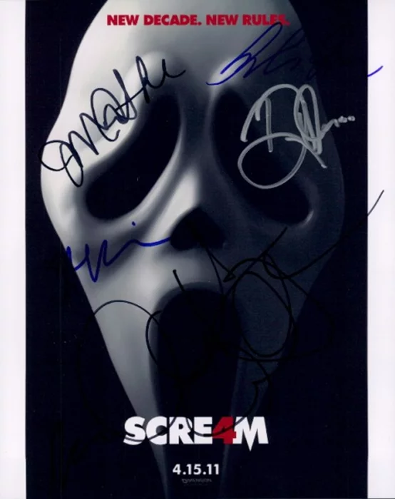 Scream 4 autograph