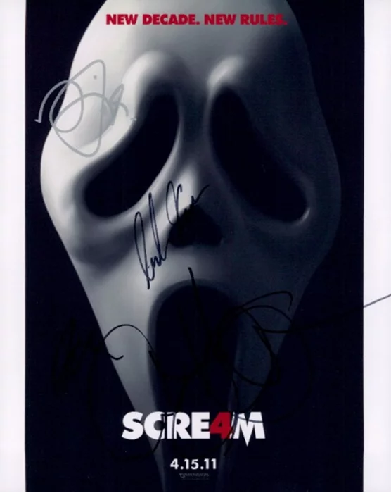Scream 4 autograph
