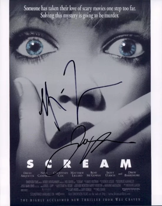 Scream autograph