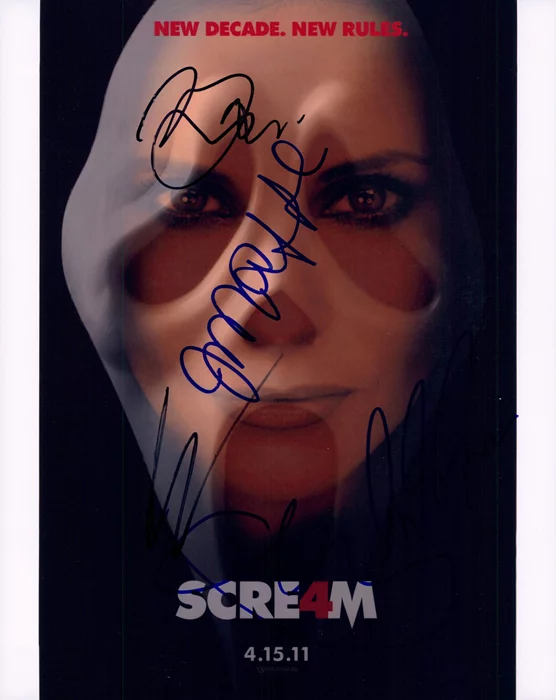 Scream 4 autograph