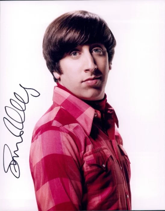Simon Helberg autograph