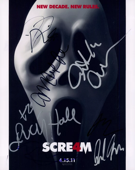 Scream 4 autograph