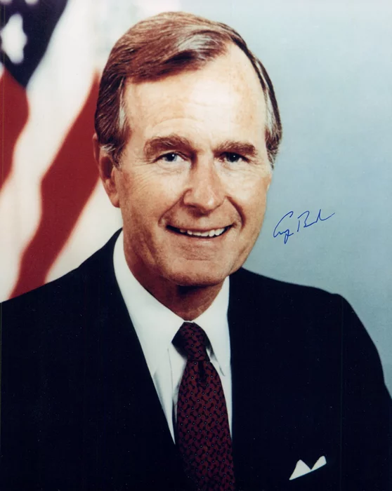 George Bush autograph