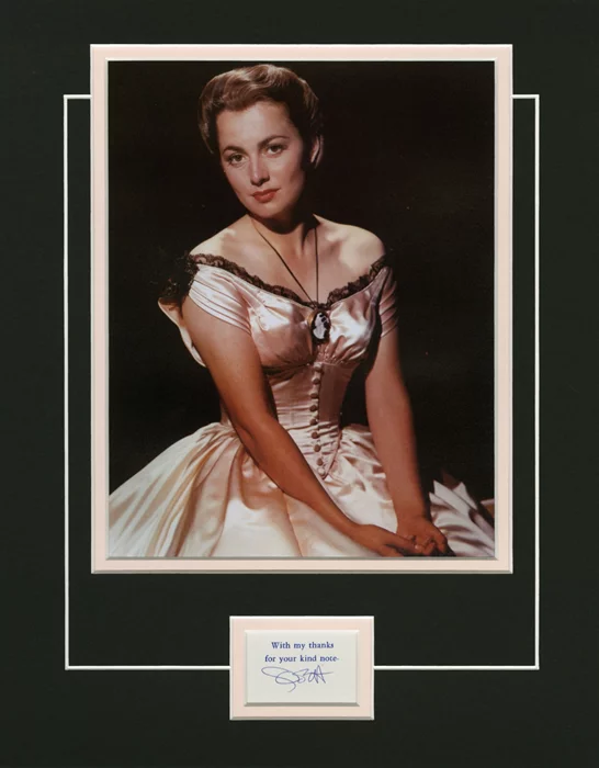 Olivia DeHavilland autograph
