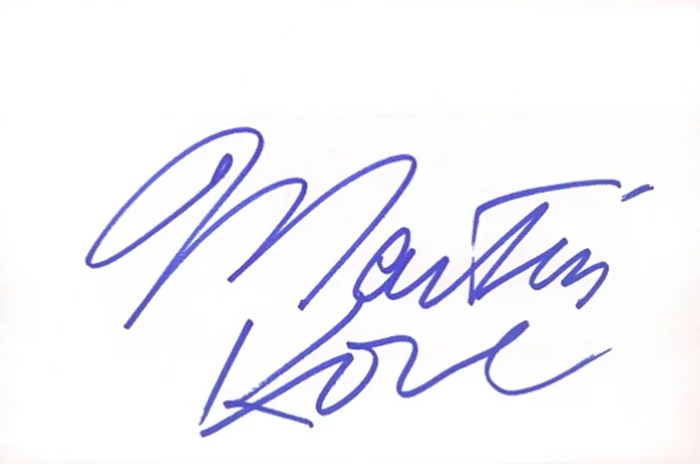 Martin Kove autograph