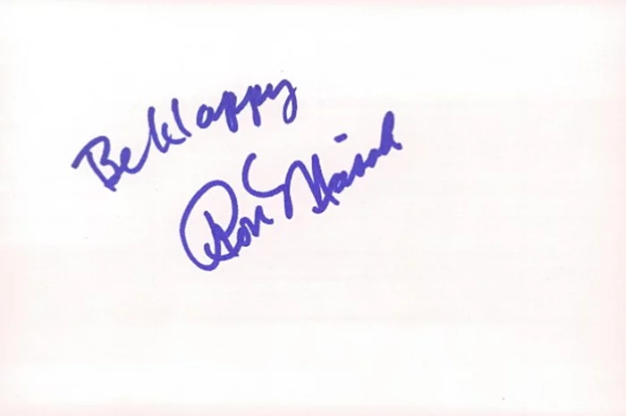 Ron Masak autograph