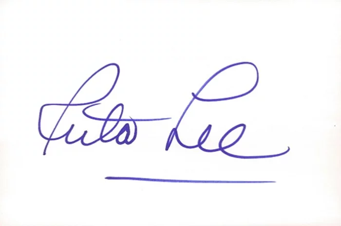 Ruta Lee autograph