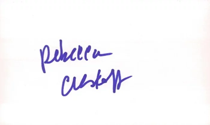Rebecca Creskoff autograph