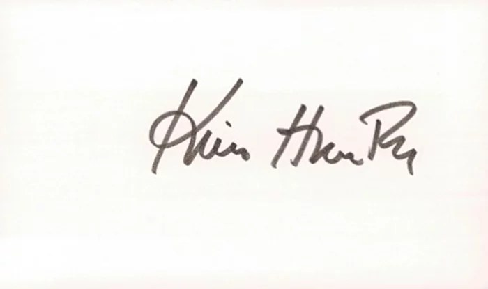 Kim Hunter autograph