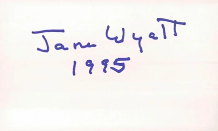 Jane Wyatt autograph