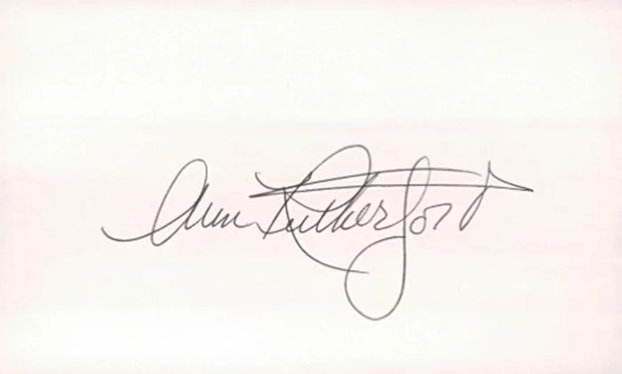 Ann Rutherford autograph