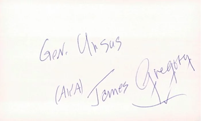 James Gregory autograph