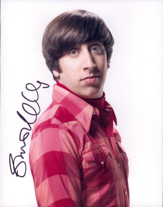 Simon Helberg autograph