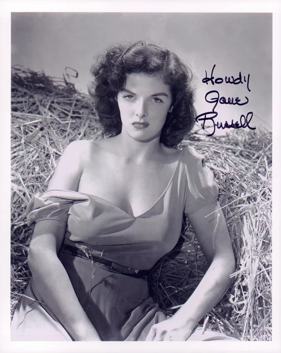 Jane Russell autograph