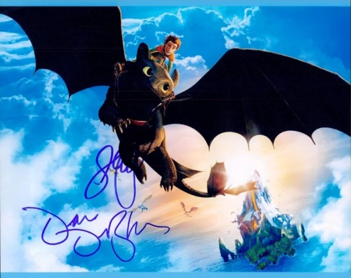 How to Train Your Dragon autograph