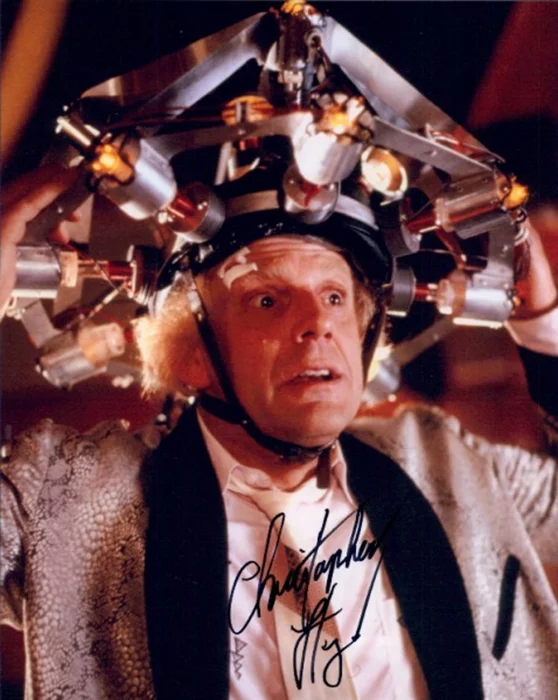 Christopher Lloyd autograph