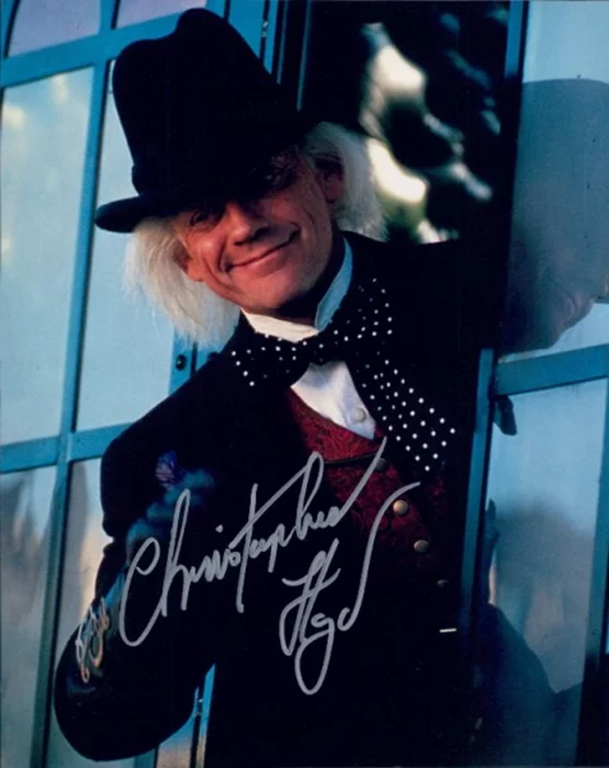 Christopher Lloyd autograph